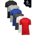 thumbnail image 3 of Men's Short Sleeve Crew Neck Cotton Blend Classic Tee (S-3XL) 6 Pack, 3 of 8