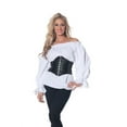 thumbnail image 1 of Renaissance Long Sleeve White Blouse Adult Medium, 1 of 1