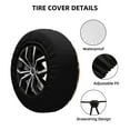 thumbnail image 4 of Easygdp Autumn In The Forest Automobile Tire Dust Cover, 14-17in Spare Tire Cover Universal Fit for Trailer, Car, Truck, SUV, Jeep - 15 inch, 4 of 9