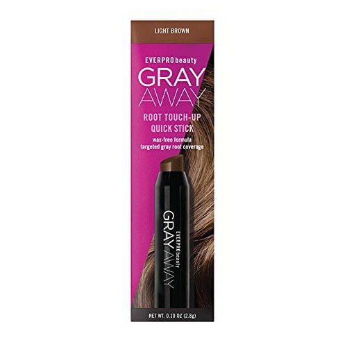 Everpro Beauty Gray Away Root Touch Up Quick Stick, Light Brown, 1 Ea