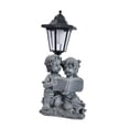 thumbnail image 4 of Fzaqwen Boy and Girl Garden Statue with Solar Lights Gray Resin Figurine for Outside, 4 of 9