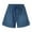 Light Blue, variant on Pntutb Womens Plus Size Shorts Comfy Casual Elastic Waist Pocket Loose Pants