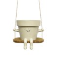 thumbnail image 1 of CSChome Flower Pot Resin Flowerpot Hanging Planter Pot Adorable Smiling Expression Garden Pot for Indoor Outdoor Decoration, 1 of 5