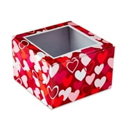 Valentine's Day Red, Pink and White Heart Treat Boxes, 4.5 in x 4.5 in x 3 in, 3 Count, Way To Celebrate