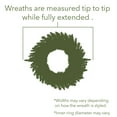 thumbnail image 5 of Vickerman 24" Frosted Gold Artificial Christmas Wreath, Warm White Dura-lit LED Lights, 5 of 5