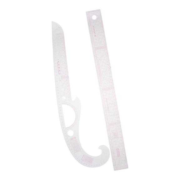 HOMEMAXS Multi-Functional Sewing Ruler Set with , Flexible Curve, Pattern Making and Cutting Tools for Tailoring