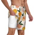 thumbnail image 2 of Balery Peach1 Mens Swim Trunks Swim Shorts for Men Quick Dry Inseam Beach Shorts with Compression Liner Pocket-3X-Large, 2 of 9