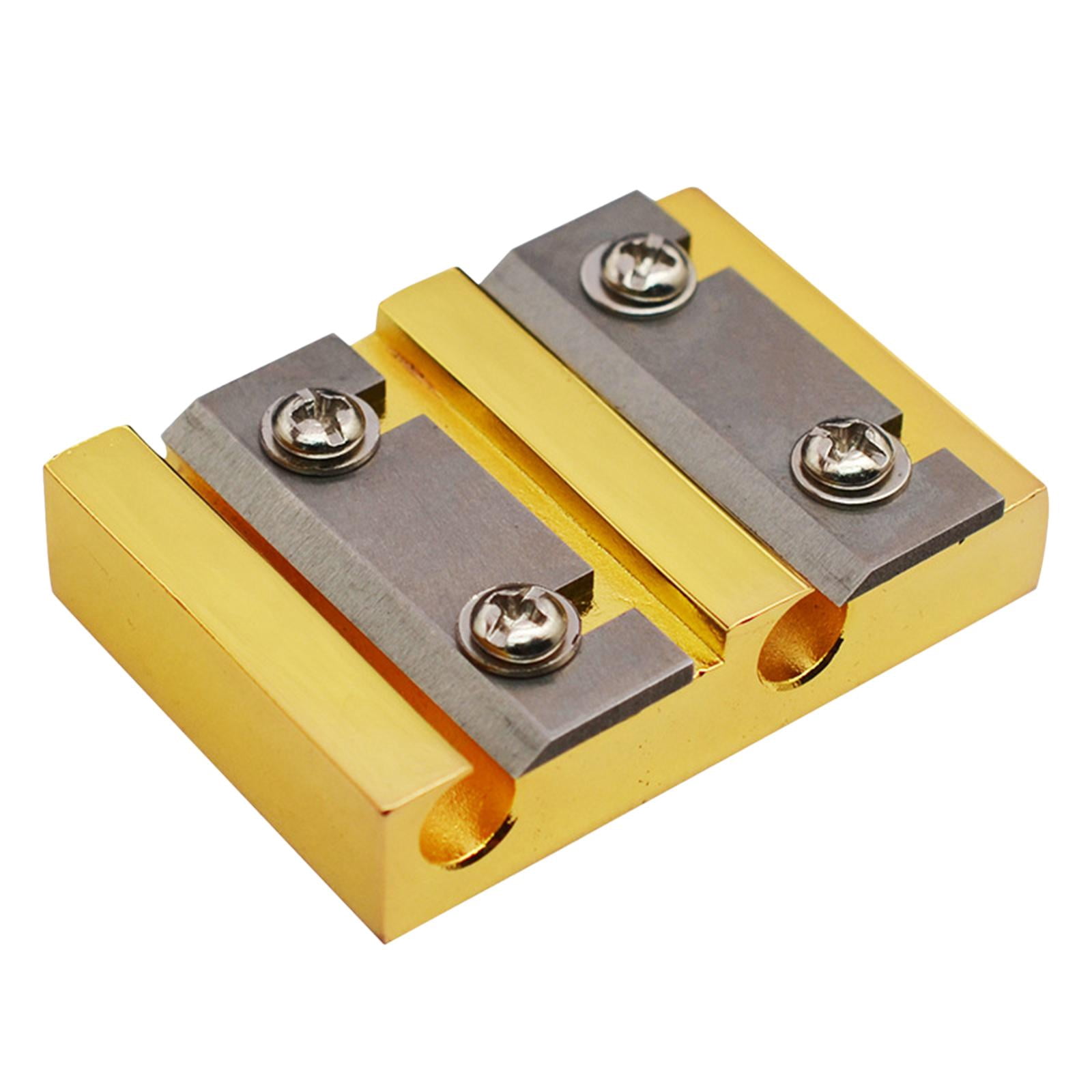 QccHieUs Violin Peg Reels Shaver Metal Violin Making Tool for Beginners Professionals gold