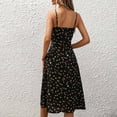 thumbnail image 4 of Ayolanni Womens Dresses Plus Size Spring Black Sleeveless Floral Print Midi Dresses Young Adult Dresses Women XL, 4 of 5