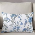 thumbnail image 3 of Farmhouse Flowers Pastoral Throw Pillow Cover, Pillowcase Protectors with Zipper, Breathable Decorative Lumbar Pillow Case Cover, Pillow Shams for Couch Sofa 12x20Inch, 3 of 7