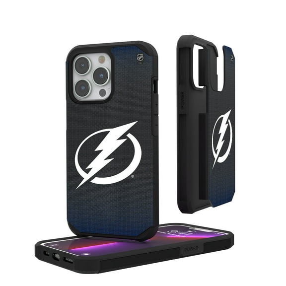 Tampa Bay Lightning Linen Logo iPhone Rugged Case