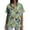 A Funny Fish, variant on Hawaiian Shirt for Women Tropical Pineapple Print Short Sleeve Button Shirt Summer Holiday Tops for Travel