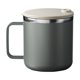 thumbnail image 2 of Taza de Café de Acero Inoxidable de Doble Capa | Taza Gris de Acero Inoxidable 304 con Tapa para Oficina | Capacidad de 400 Ml | Aislamiento Al Vacío | Diseño Moderno | Fácil de Limpiar | Ideal para, 2 of 6