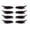 Pink, variant on Happydeer 4 Pairs False Eyelashes Reusable 2 in 1 Eyelash Artificial Fiber Instant Winged Outline Glitter Eyeliner Stickers for Women