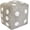 Grey, variant on Dice Pillow, Soft Plush Decorative Throw Pillow for Gaming Room Decor, 8x8 Inch Unique Y2K Style Cushion for Bed Sofa Chair, Grey