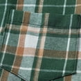 thumbnail image 6 of SAWOBUUN Mens Flannel Shirts Long Sleeve Plaid Button Down Shirts Casual Cotton Shirts, 6 of 9