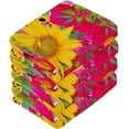 thumbnail image 4 of Dreamtimes 6 PCS Sunflowers & Butterfly Washcloths, 12 X 12 Inches Cotton Wash Cloths, Highly Absorbent and Soft Face Towels for Bathroom,Gym,Hotel and Spa, 4 of 7