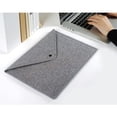 thumbnail image 3 of CreativeArrowy A3 Big Capacity File Folders Felt Bags Business Briefcases Stationery Organizer Storage Bag Document Cases Gift, 3 of 19