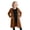 Bronze, variant on Shadoumai Girls Long Sleeve Zip Up Hooded Sweatshirt Outerwear Cozy Fleece Lined Jacket For Autumn Winter