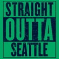 thumbnail image 3 of UGP Campus Apparel Straight Outta Seattle - Seattle Football Long Sleeve T Shirt - Medium - Irish Green, 3 of 6