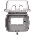 thumbnail image 4 of Leviton Extra Duty While-In-Use Cover - Housse Résistante aux Intempéries (Horizontale) - Transparent - 1-gang, 4 of 8