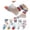 B-Multicolour5356, variant on JAJAHO 5 Pairs Boys Socks Toddler And Kids Cartoon Dinosaur Mid Calf Socks Sizes 1-12 Breathable Cotton Crew Sock