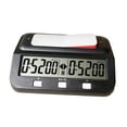 thumbnail image 4 of Reloj de ajedrez, temporizador digital de ajedrez, función de memoria, reloj de ajedrez portátil digital Negro, 4 of 9