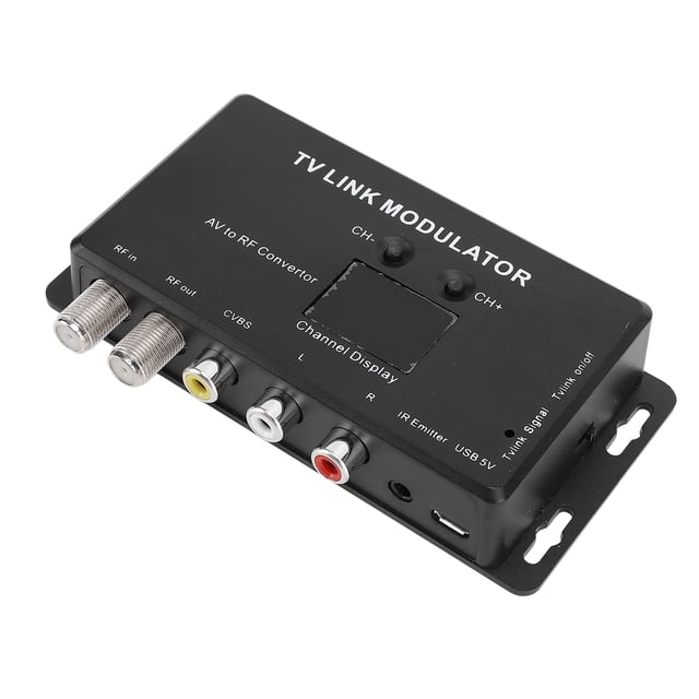 Modulador de Enlace de TV, CircuitO PCB TM70 IR Extender AV A RF TV Link Modulador Soporte Ajustable Pal NTSC para Hoteles Cafes de Supermercados