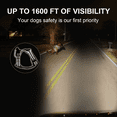 thumbnail image 4 of Tracker Dog Harness - Light Up Dog Vest for Night Walks, USB Rechargeable, Fits Small, Medium, and Large Dogs - Small,Red, 4 of 6