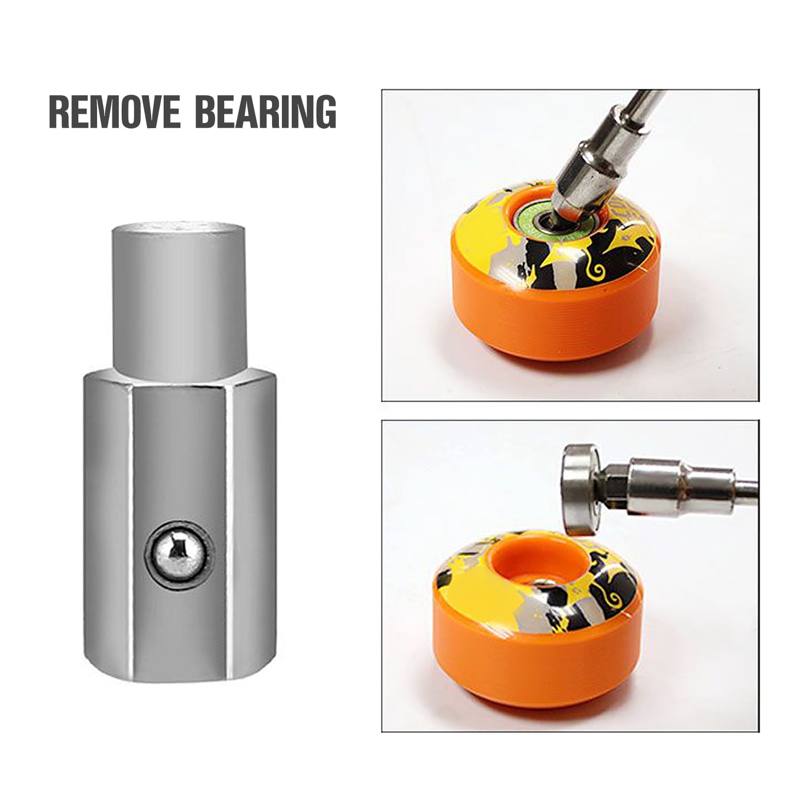 Kit Outils Skateboard Tout-en-Un YEYIT | 8 Roulements 608RS + Clé T + 10 Vis Écrous
