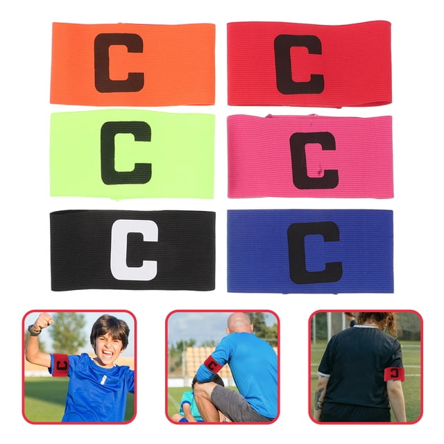 BEADCEST 6Pcs Breathable Football Sport Armband for Training Sessions Adjustable Design Ensures Comfortable Use for Fan Gear