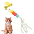 thumbnail image 4 of lionlar Pet Cat Teaser Toy for Indoor Cats Hanging Retractable Interactive Toy Colorful Colorful Worm, 4 of 9