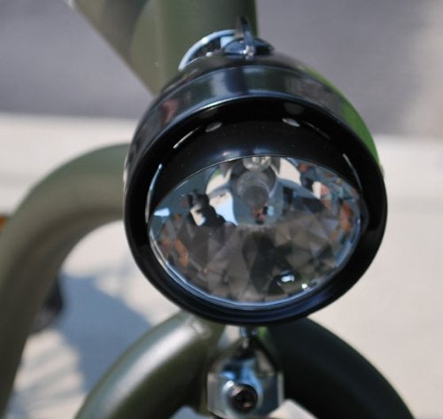 New Black Bicycle Bullet Head Light W Vizor & Mounting Braket Beach Cruiser 