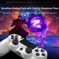 thumbnail image 4 of FYBTO Contrôleur Sans Fil pour PS4, Télécommande de Manette de Jeu Compatible avec PS4/Slim/Pro/PC/iPad, Contrôleur avec Double Vibration, Haut-Parleur, 6 Axes, Casque, Audio, Blanc, 4 of 6