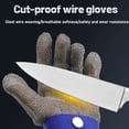 thumbnail image 4 of Guantes de cocina resistentes a cortes JKWG, guantes resistentes a cortes de nivel 5, guantes de cadena, guantes de carnicero, guantes para ostras para cortar mandolina, rebanar carne y, 4 of 5