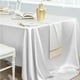 thumbnail image 5 of Mantel de satén sin costuras, rectangular, sedoso y suave, ideal para decoración de mesas, restaurantes, bodas, banquetes, fiestas y eventos., 5 of 5