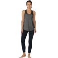 thumbnail image 5 of icyzone Camisetas sin mangas para entrenamiento para mujer, camisetas atléticas para yoga, espalda cruzada, camiseta sin mangas para correr, ajuste holgado (M carbón/rosa), 5 of 5