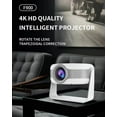thumbnail image 5 of Projector,AILKIN Portable Mini Smart Projector 4K Outdoor Movie Home Theater,Remote Control Focus 5G 1280P with 130" Projector with Wifi and Bluetooth Compatible iOS/Android 12.0, 5 of 10