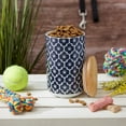 thumbnail image 3 of Bone Dry Lattice Pet Treat Jar Canister, Dishwasher Safe,4x6.5", Nautical Blue, 3 of 5