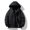 Black, variant on Men's Windbreaker Loose Zipper Long Sleeves Hooded Lightweight Waterproof Coats for Casual Hiking Cycling