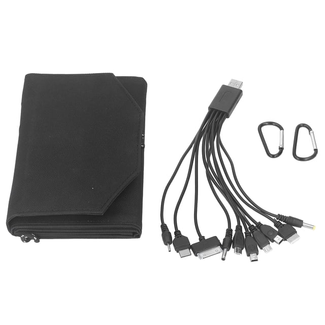 Panel solar 15W 5V Salida USB dual Panel de carga solar plegable portátil para exteriores