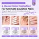 thumbnail image 3 of Set de polvos acrílicos para uñas SAVILAND, 4 unidades, 30 g, blanco transparente y rosa, 3 of 7