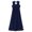 Navy Blue, variant on YiZYiF Big Girls Juniors Chiffon Lace Wedding Party Bridesmaid Ball Gown High Waist Maxi Dress