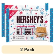(2 pack) Hershey's White Creme with Sprinkles and Popping Candy Candy, Bars 1.5 oz, 6 Count