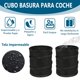 thumbnail image 5 of Mini Bote de Basura para Carro Plegable 2 PCS, Basurero para Auto Portátil, Incluye 10 Rollos de Bolsas de Basura,Bolsas de Basura Colgantes Impermeables con Velcro,Adecuadas para Automóviles, 5 of 7