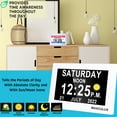 【Upgraded】 Digtal Clock With Day And Date For Seniors, Auto Dst, 19