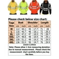 thumbnail image 2 of Grianlook Mens Zipper Sweatshirt Reflective Safe Work Hoodie Jacket Tops Fall Long Sleeve Outwear Coat with Pockets, 2 of 5