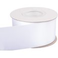 thumbnail image 2 of GFDYREE 2" Inch Double Faced Satin Ribbon White Solid Polyester Craft Ribbon - 25 Yards Perfect for Gift Wrapping, Crafts, Wreath, Wedding Party Ceremony Decoration, Floral Arrangement, Sewi, 2 of 7