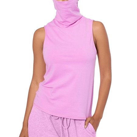 Betsy & Adam Womens Face-Mask Magenta Pink Medium Knit Top $49