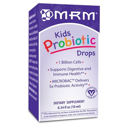 - MRM Kids Probiotic Drops, 0.34 Fl Oz